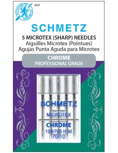 Agulhas microtex cromadas Schmetz
