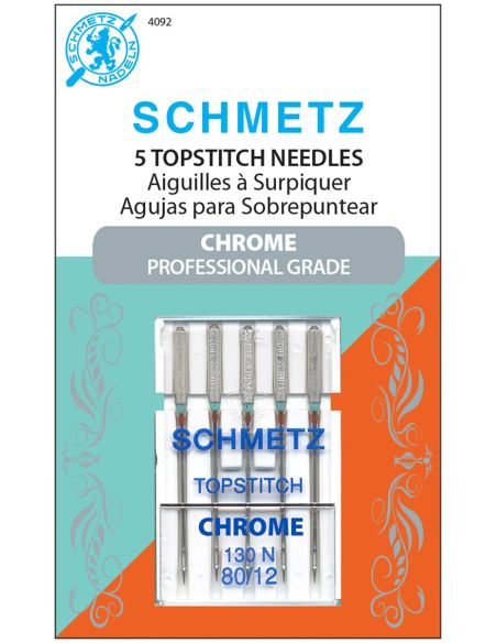 Agulhas de pesponto cromadas Schmetz