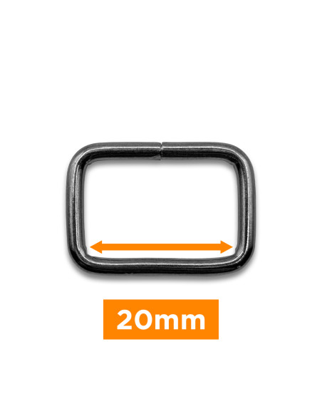 Fivela retangular - Canhão de fuzil 20 mm