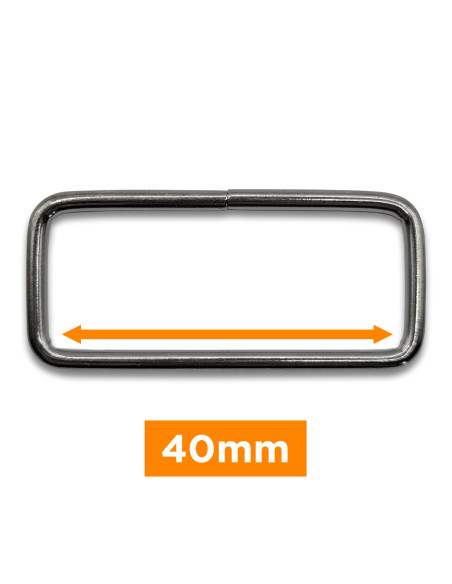 Fivela retangular - Canhão de fuzil 40 mm