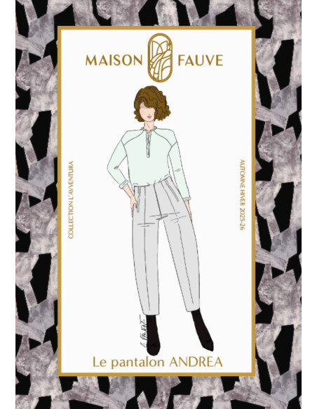 Padrão de calça Andréa - Maison Fauve