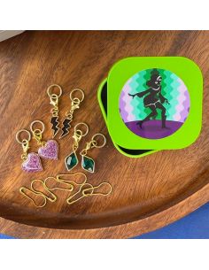 Conjunto de 12 marcadores de malha - Funky Wave