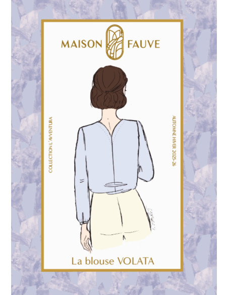 Padrão de blusa Volata - Maison Fauve