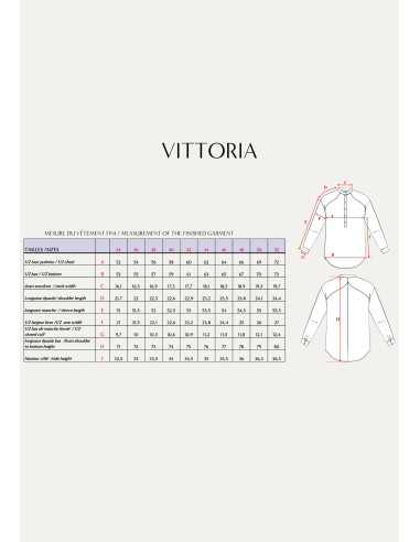Padrão de camisa Vittoria - Maison Fauve