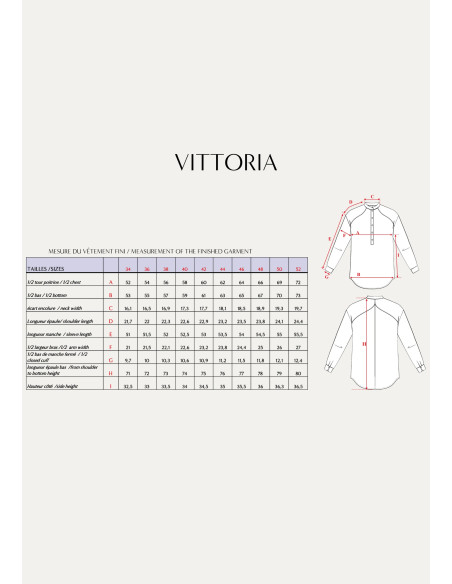 Padrão de camisa Vittoria - Maison Fauve