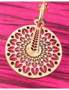 Pulseira porta-novelo de lã - Coração 2