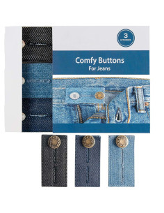 Botões de extensão em metal Easy Fit para jeans