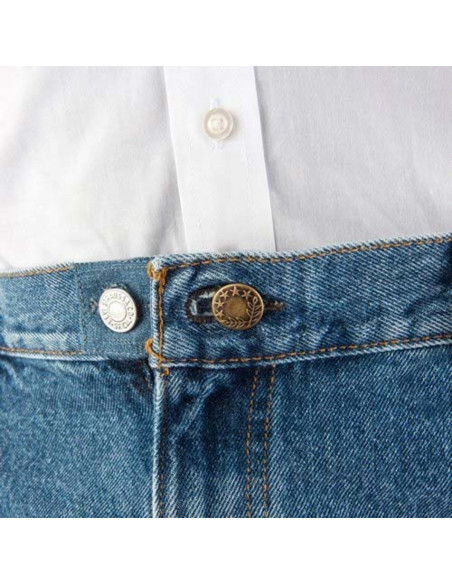 Botões de extensão em metal Easy Fit para jeans