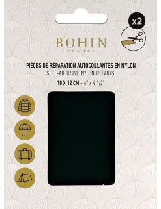 Peças de reparação autocolantes em nylon Bohin - Verde escuro