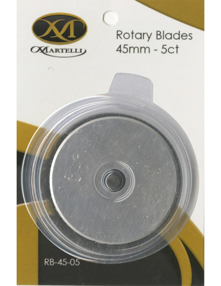 5 lâminas de reposição para cortador rotativo Martelli - 45 mm