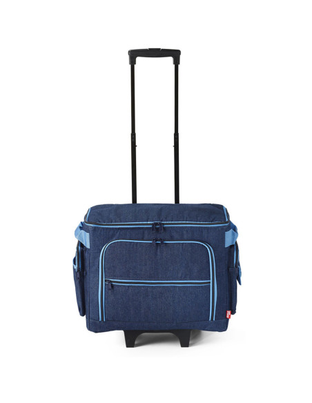 Mala trolley para máquina de costura - Azul jeans
