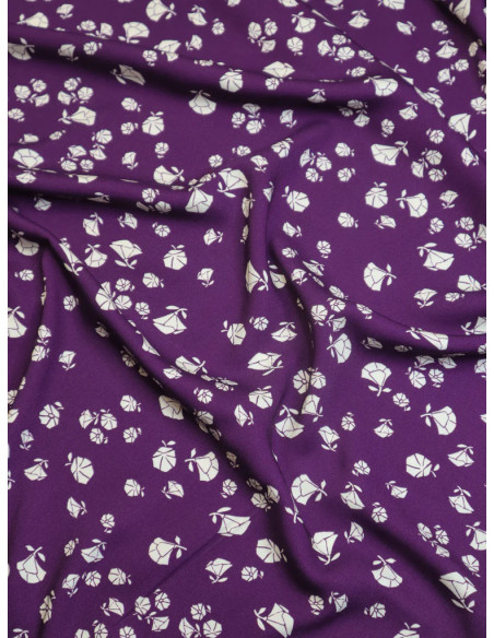Tecido sarja viscose Puff - Violeta