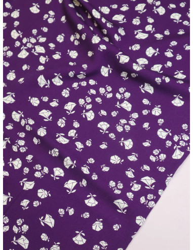 Tecido sarja viscose Puff - Violeta