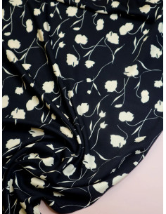 Tecido sarja viscose Poppy - Preto 2