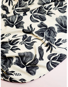 Tecido sarja viscose Loa - Preto 2