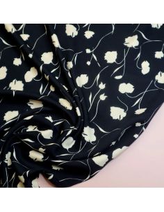 Tecido sarja viscose Poppy - Preto
