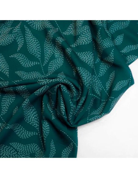 Tecido sarja viscose Lulu - Verde pinho