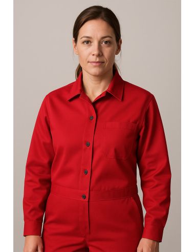 Tecido sarja de trabalho - Vermelho