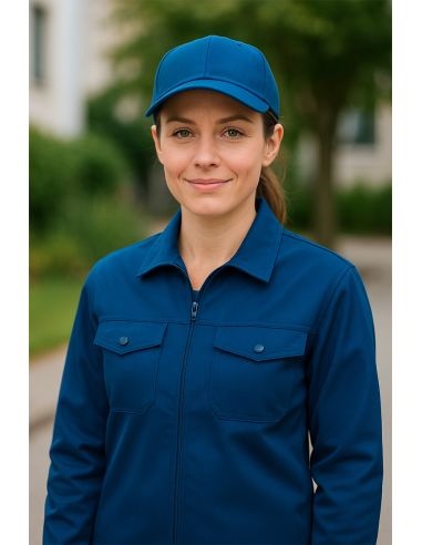 Tecido sarja de trabalho - Azul petróleo