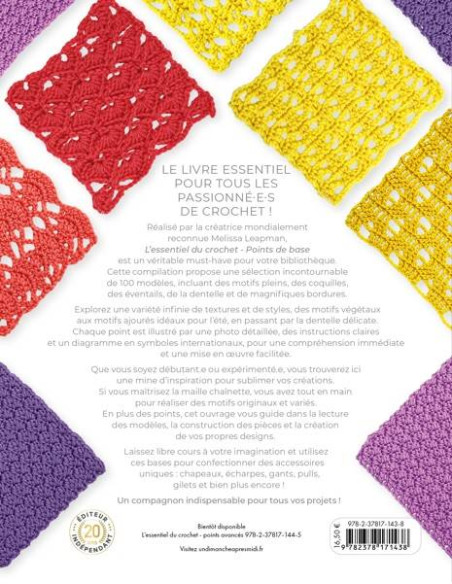 Livre l'essentiel du crochet points de base