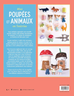 Livro de mini bonecas e animais em feltro 2