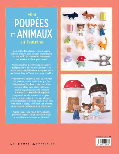 Livre mini poupées et animaux en feutrine