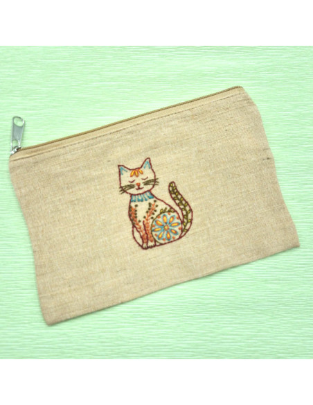 Folhas de transferência de bordado hidrossolúveis - Gatos folclóricos