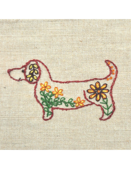 Folhas de transferência de bordado hidrossolúveis - Cães folclóricos