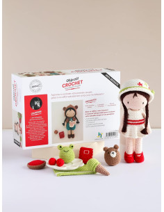 Conjunto de objetivo de crochê - Minha primeira boneca 2