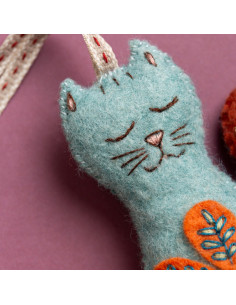 Mini kit feltro - Gato folclórico 2