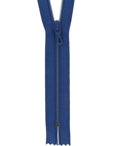 Fecho de correr de nylon - Azul bugatti