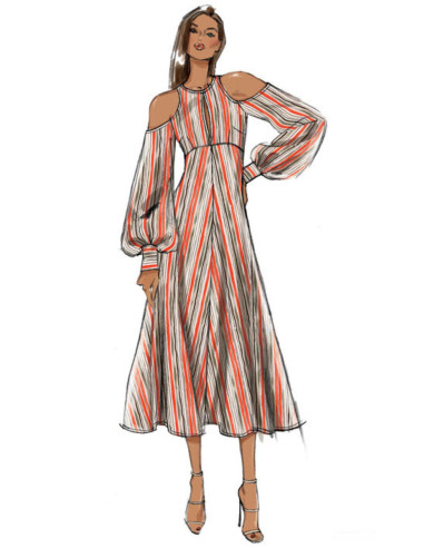 Molde de vestido - Vogue 9296