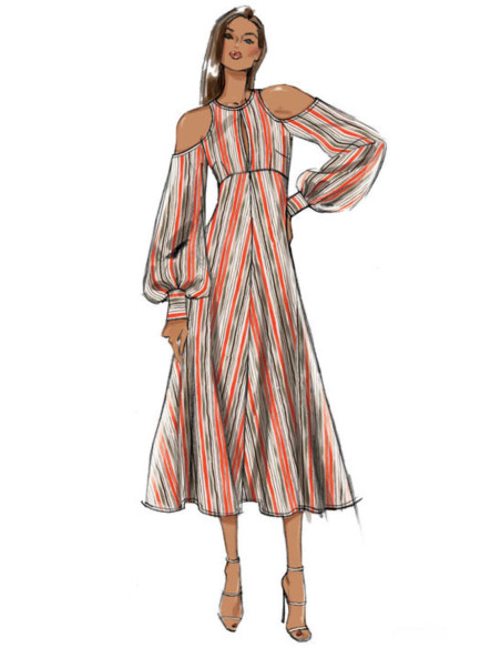 Molde de vestido - Vogue 9296