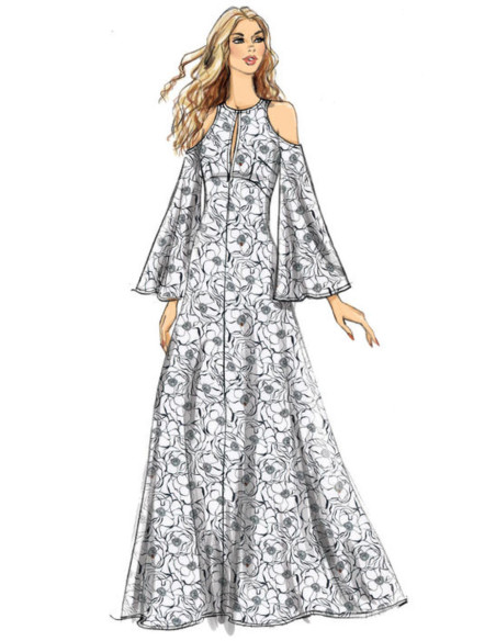 Molde de vestido - Vogue 9296