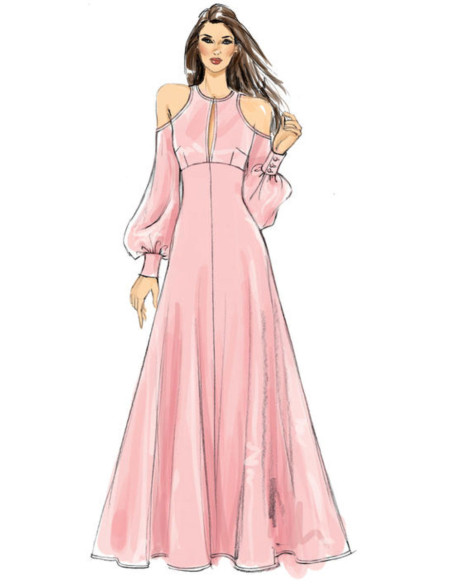 Molde de vestido - Vogue 9296