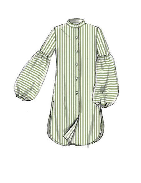 Padrão de blusa e cinto - Vogue 9299