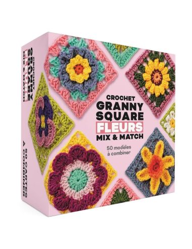 Conjunto de crochê Granny Square - Flores Mix & Match