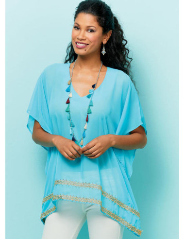 Molde de blusa, túnica e caftan - Butterick 6559