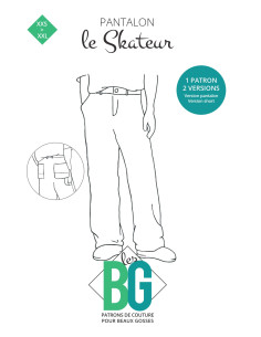 Molde de calça masculina Le Skateur - Les BG