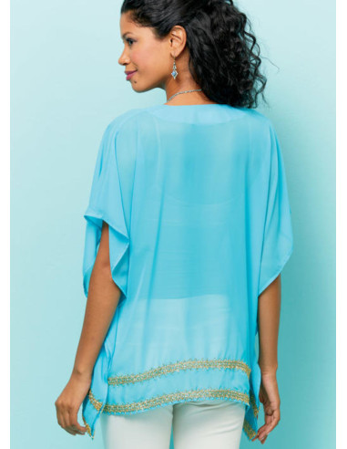 Molde de blusa, túnica e caftan - Butterick 6559