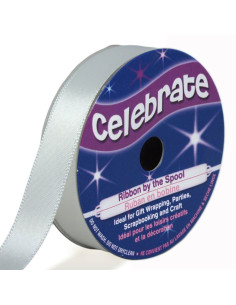 Fita de cetim Celebrate branca - 13 mm x 6 metros