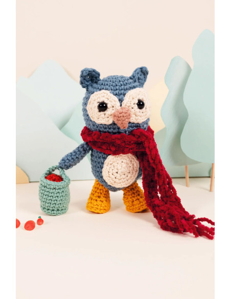 Kit amigurumi - Coruja na horta