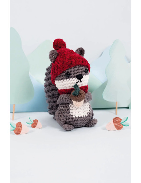Kit amigurumi - Esquilo guloso