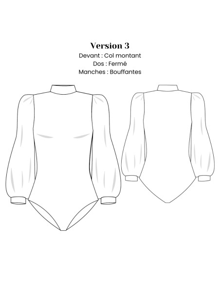 Molde de body - Sora - Lise Tailor