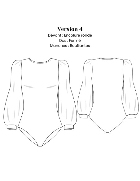 Molde de body - Sora - Lise Tailor