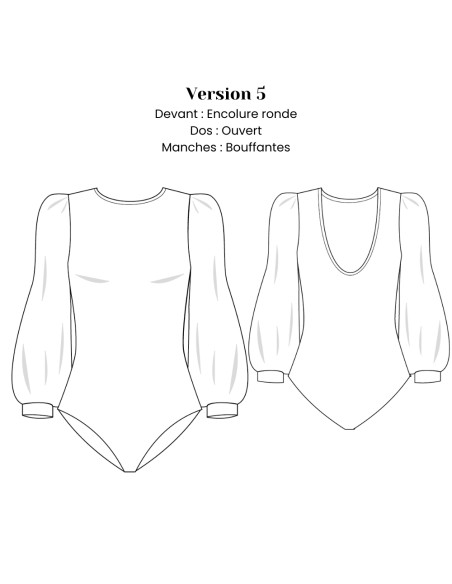Molde de body - Sora - Lise Tailor