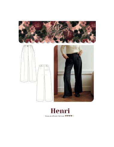 Molde de calça - Henri - Lise Tailor