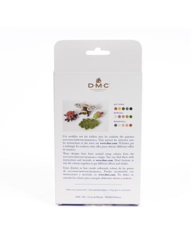 Conjunto de 5 lãs cardadas para feltrar DMC - Outono