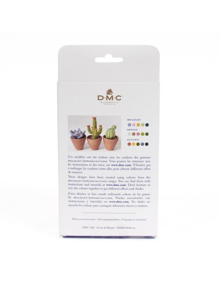 Conjunto de 5 lãs cardadas para feltrar DMC - Bouquet