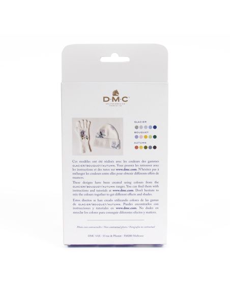 Pack de 5 lãs cardadas para feltrar DMC - Glacier
